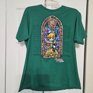 The Legend of Zelda The Wind Walker green, short sleeve, T-shirt, womens large